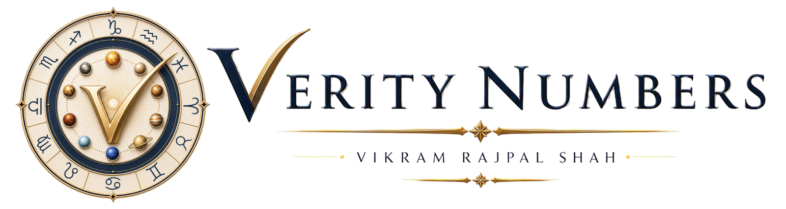 Verity Numbers - Vikram Rajpal Shah Logo